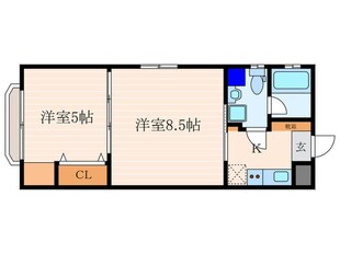 Ｏｐｔｉｍａ御所西藪之内町の物件間取画像